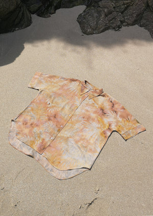 HOMEMADE - UNIQUE BLOUSE UNISEX - HAND PAINTED - orange / grey - BERENIK