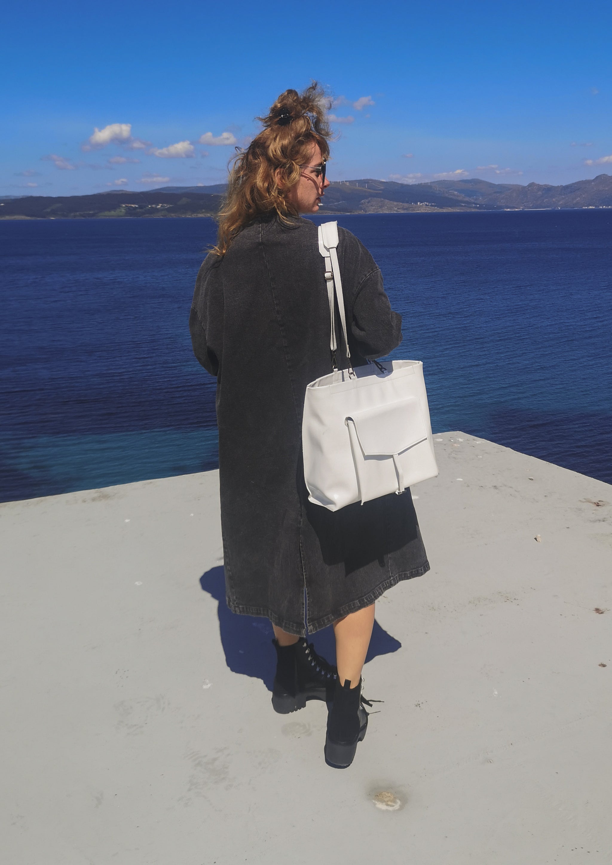BAG/BACKPACK - PATENT LEATHER white - BERENIK