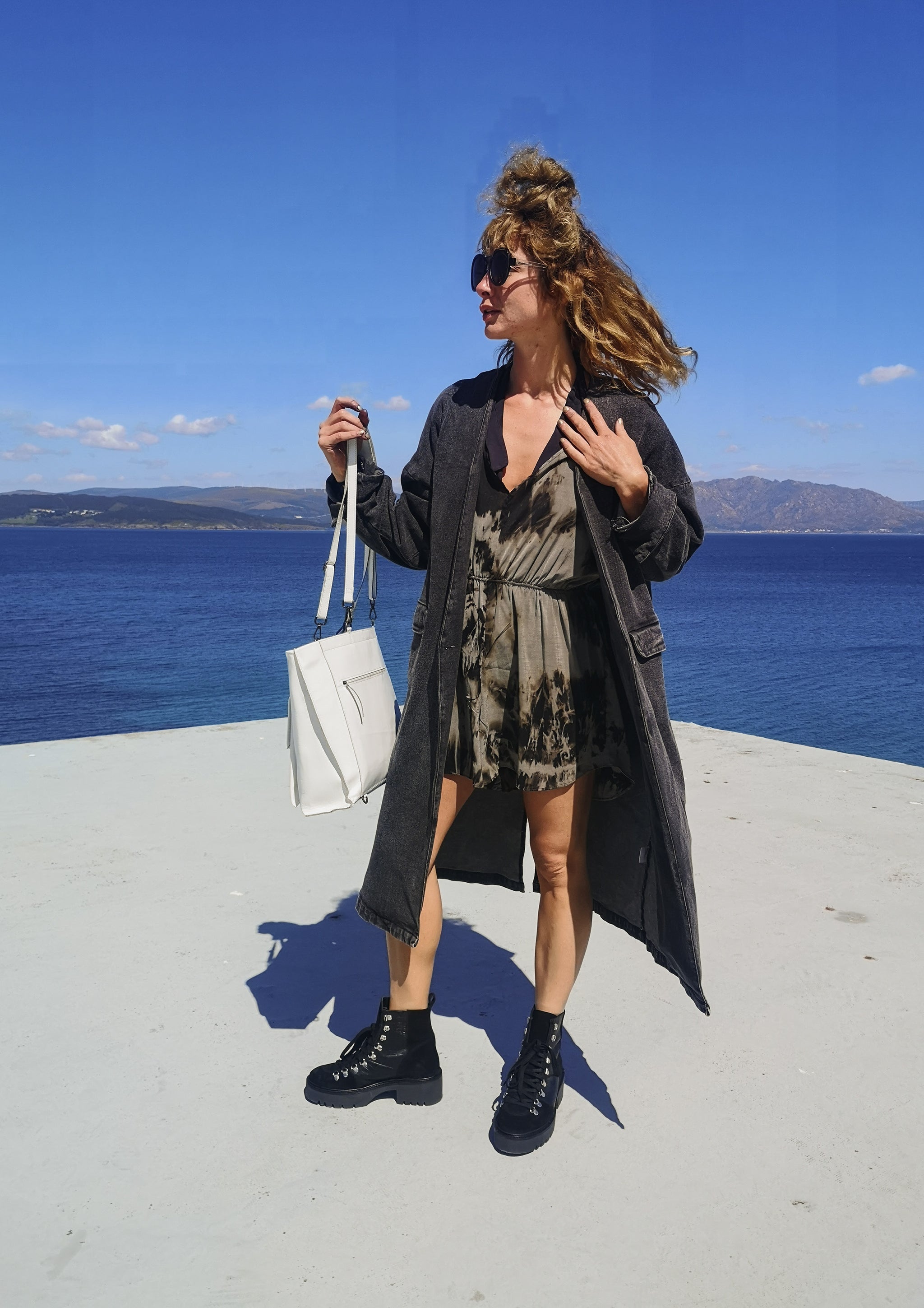 BAG/BACKPACK - PATENT LEATHER white - BERENIK