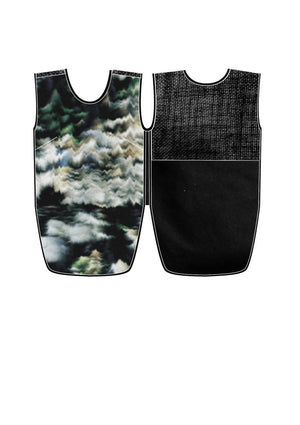 SHIRT SLEEVELESS PRINT(COLOR)/BLACK - BERENIK