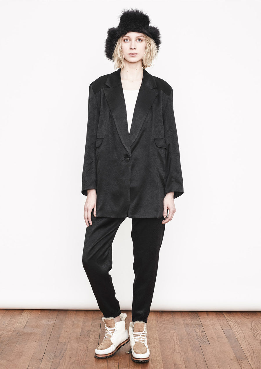 BLAZER - BLACK SHINY - BERENIK