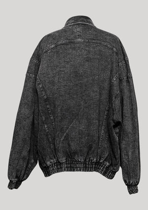 JACKET OVERSIZED - DENIM washed black - BERENIK