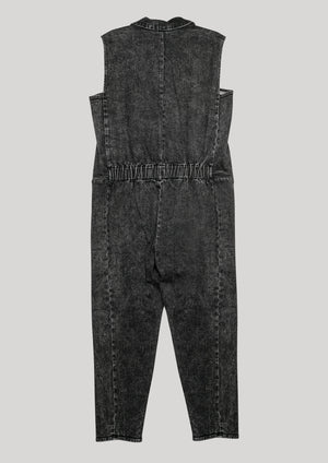 JUMPSUIT REVERS - DENIM washed black - BERENIK