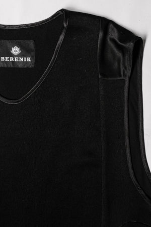 SHIRT - HEAVY DRAPING black - BERENIK