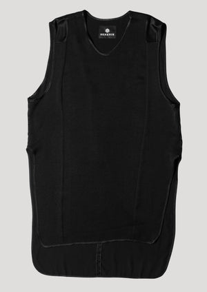 SHIRT - HEAVY DRAPING black - BERENIK