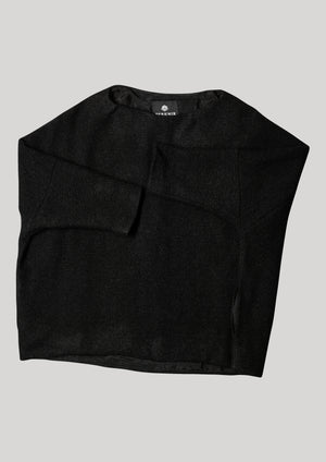 SWEATER POCKETS - WOOL BLEND black - BERENIK