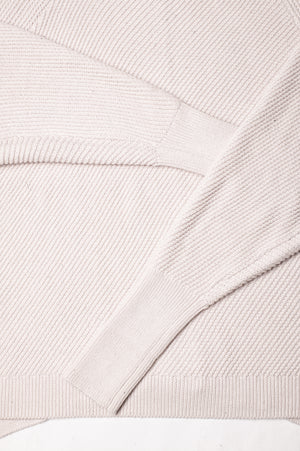 SWEATER - KNIT BIAS RIB ivory - BERENIK