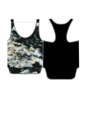 TANK TOP PRINT(COLOR)/BLACK - BERENIK