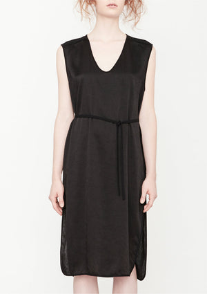 DRESS SLEEVELESS - black shiny - BERENIK