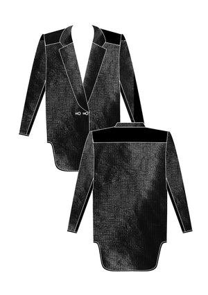 BLAZER/BLOUSE - black shiny - BERENIK