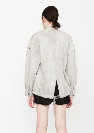 BOMBER JACKET - DENIM light grey washed - BERENIK