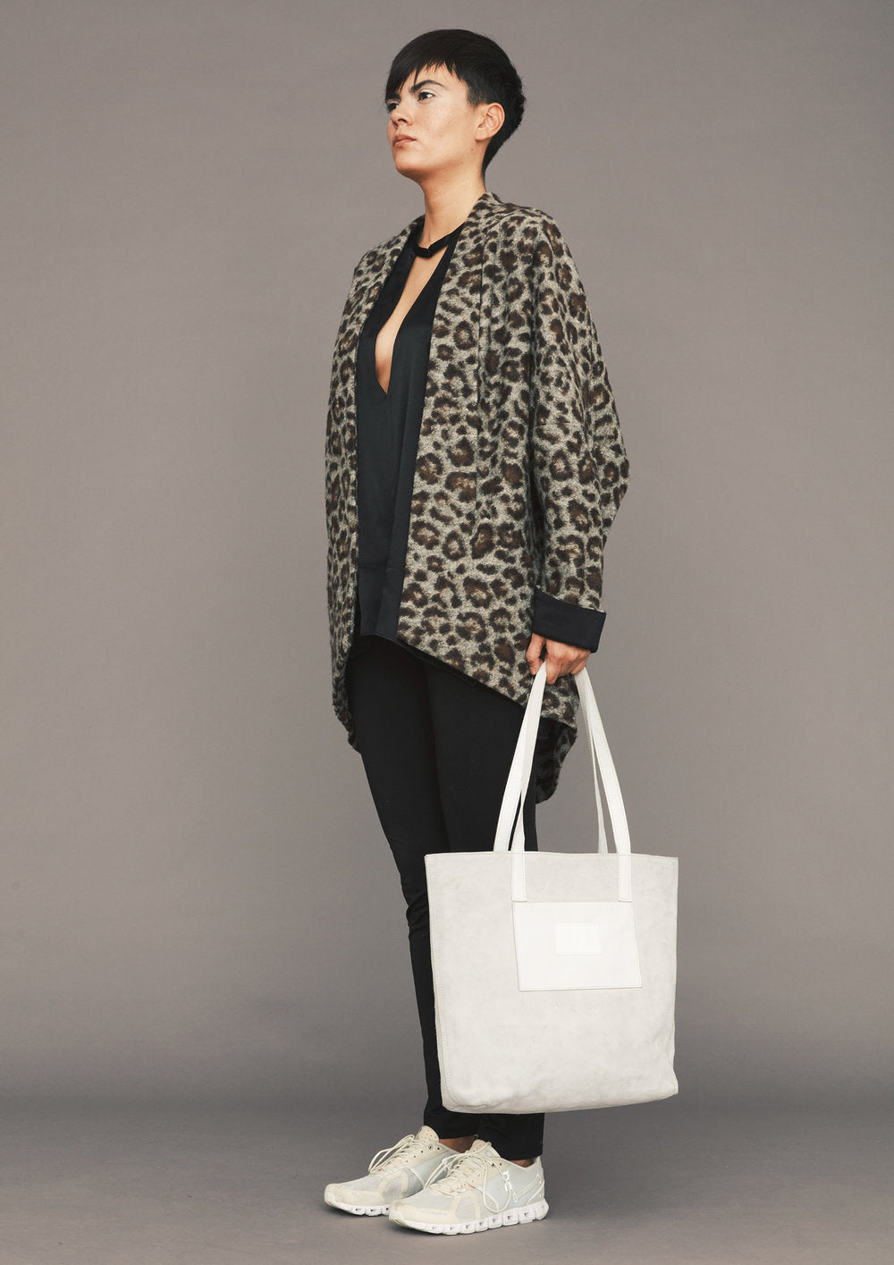 CARDIGAN - WOOL animal print - BERENIK