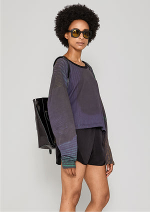 BAG/BACKPACK - PATENT LEATHER black - BERENIK