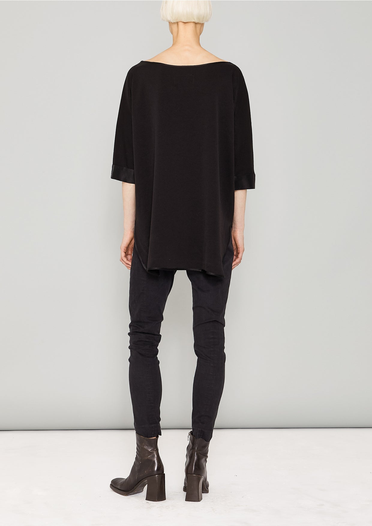 TOP OVERSIZE - HEAVY DRAPING black - BERENIK