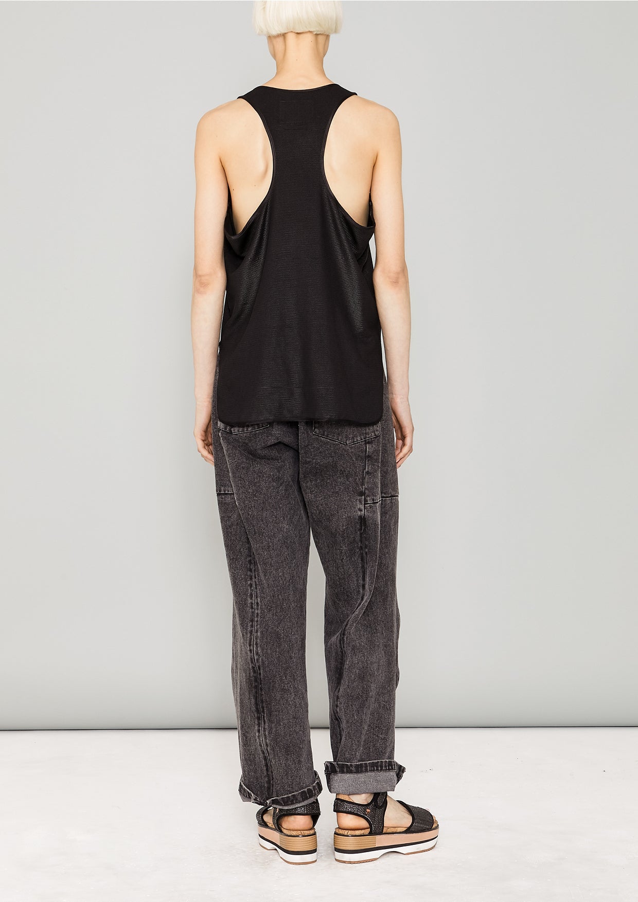 Fancy black tank top cheap