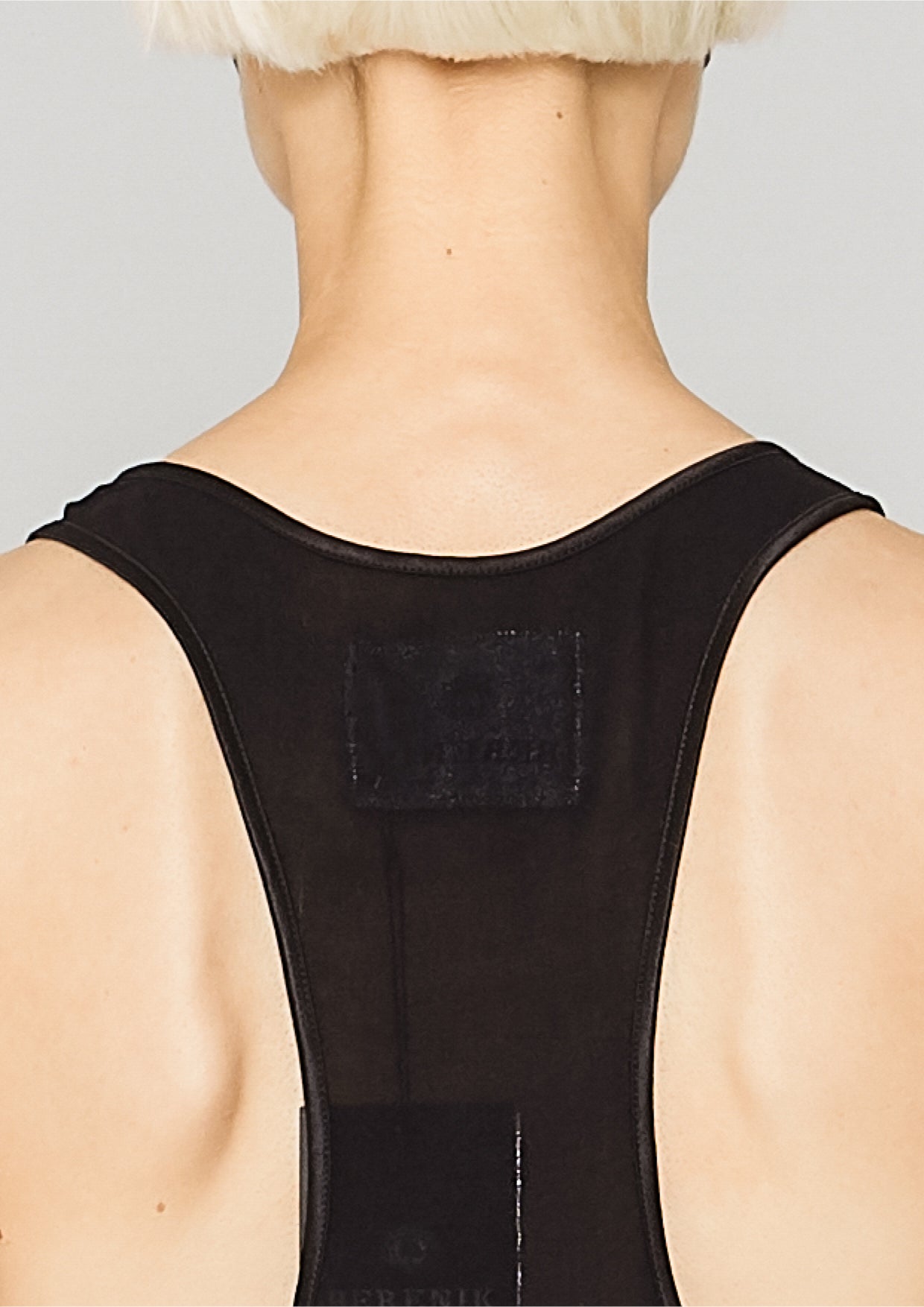 TANK TOP - VINTAGE GEORGETTE black - BERENIK