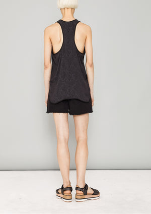 TANK TOP - JACQUARD SATIN black snake - BERENIK