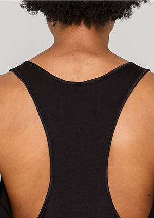 TANK TOP - HEAVY DRAPING black - BERENIK