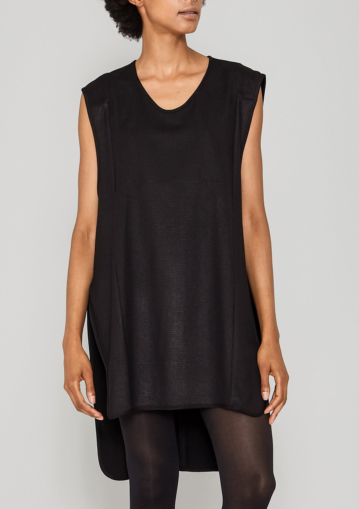 SHIRT - TECH LACES STRETCH black - BERENIK