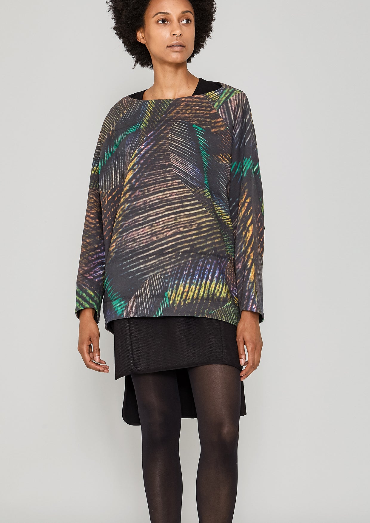 SHIRT - TECH LACES STRETCH black - BERENIK