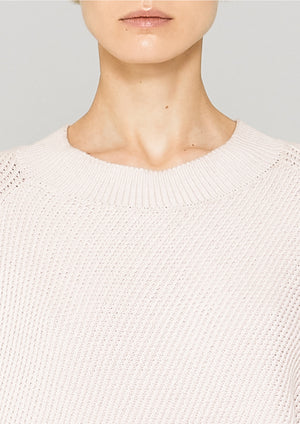 SWEATER - KNIT BIAS RIB ivory - BERENIK
