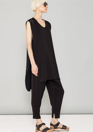 SHIRT - HEAVY DRAPING black - BERENIK