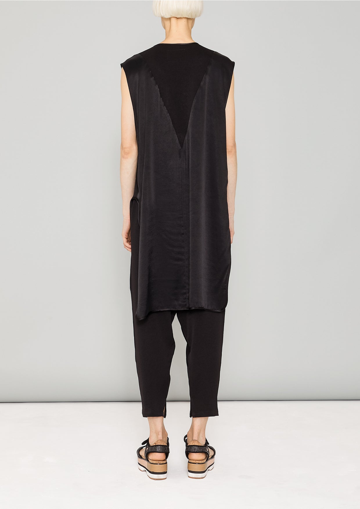 SHIRT - HEAVY DRAPING black - BERENIK