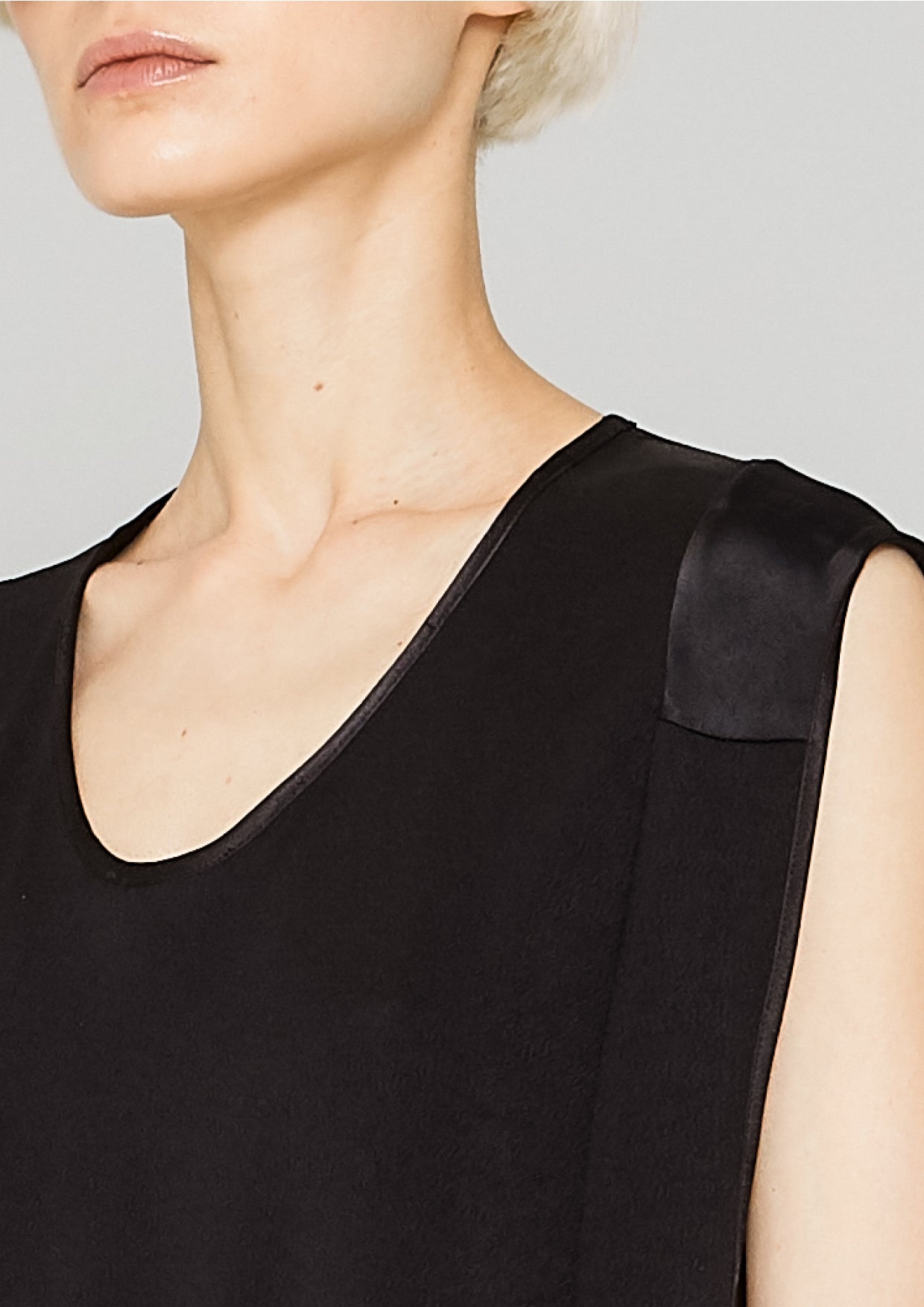 SHIRT - HEAVY DRAPING black - BERENIK