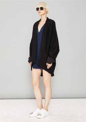 CARDIGAN - WOOL BLEND black - BERENIK