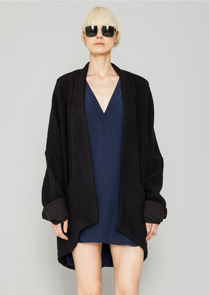 CARDIGAN - WOOL BLEND black - BERENIK