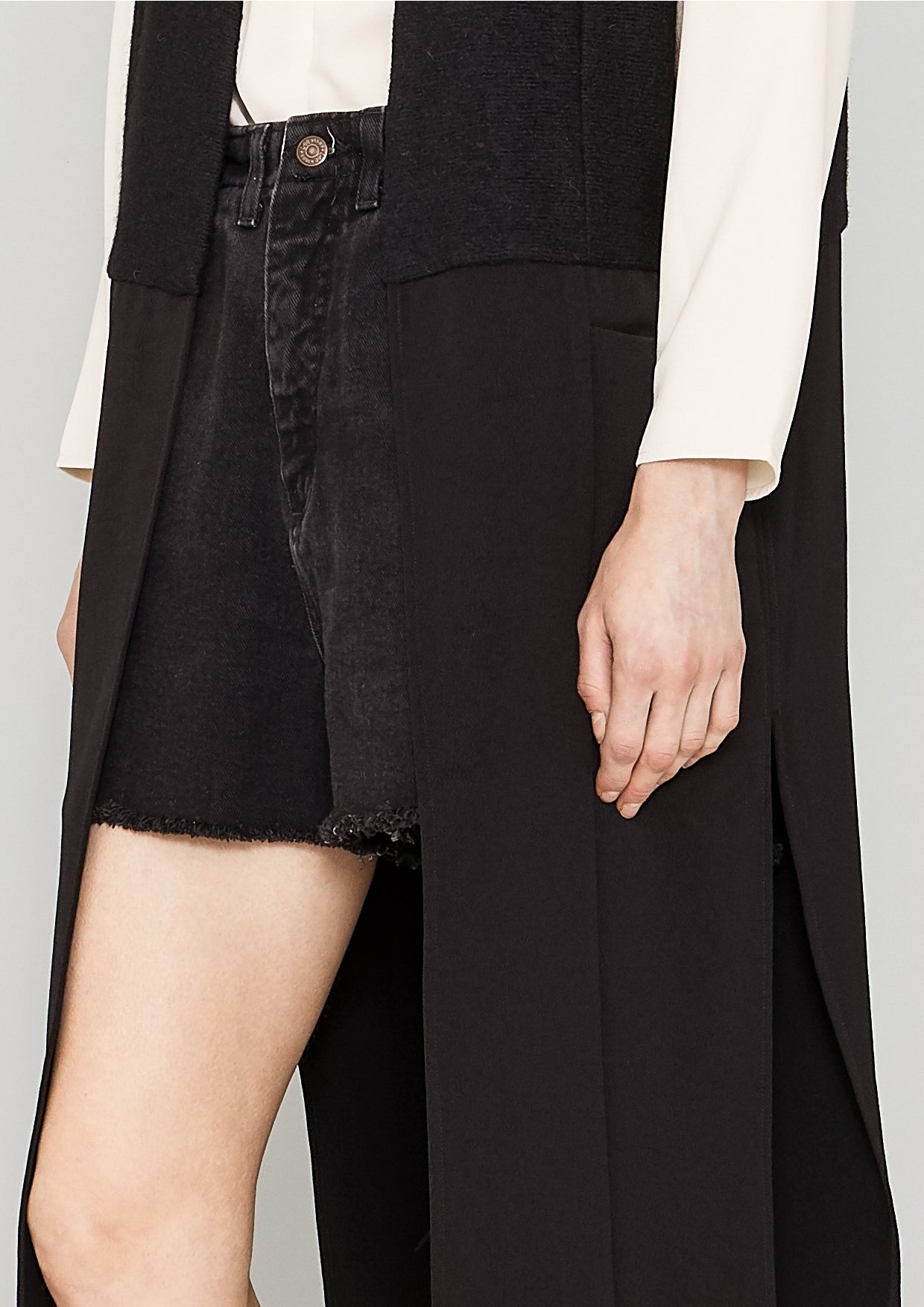 VEST - WOOL black - BERENIK