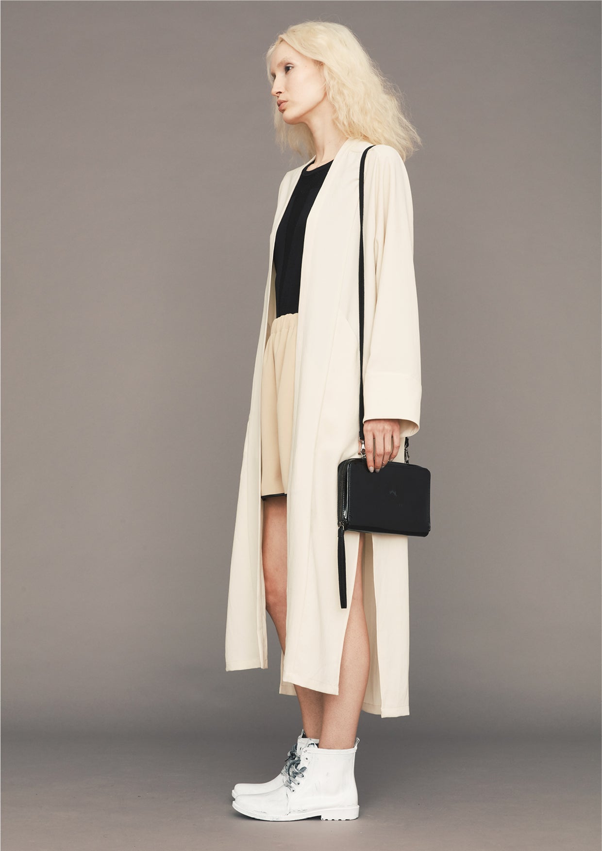 SHIRT SLEEVELESS STRETCH - KNIT black - BERENIK