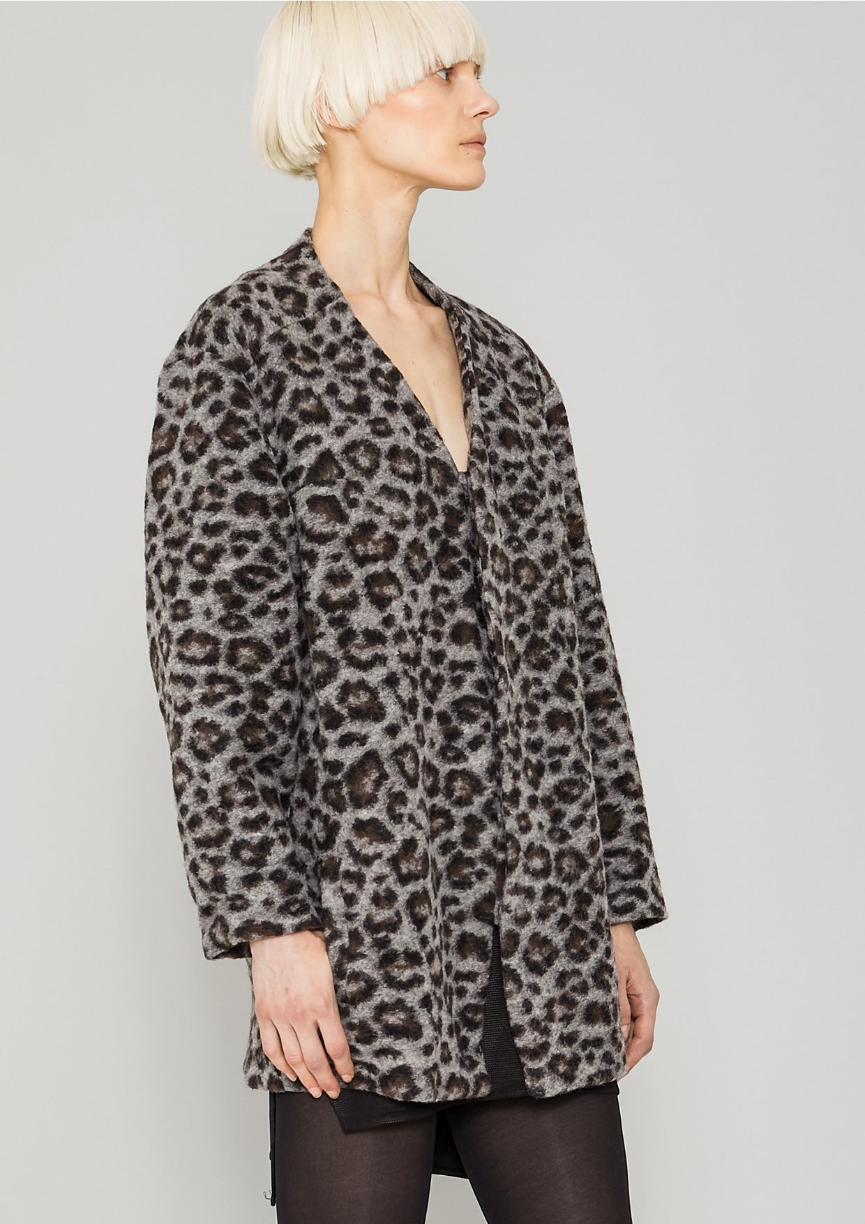 CARDIGAN - WOOL animal print - BERENIK