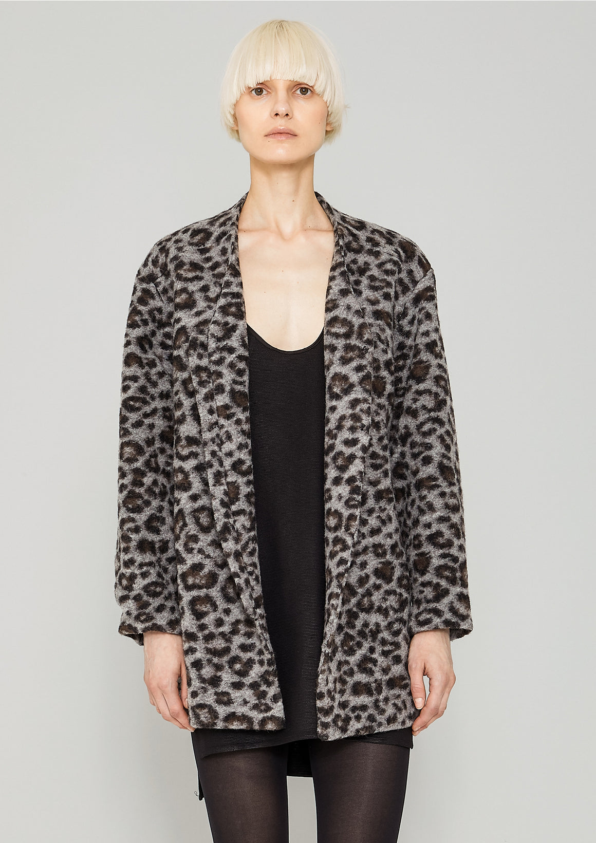 CARDIGAN - WOOL animal print - BERENIK