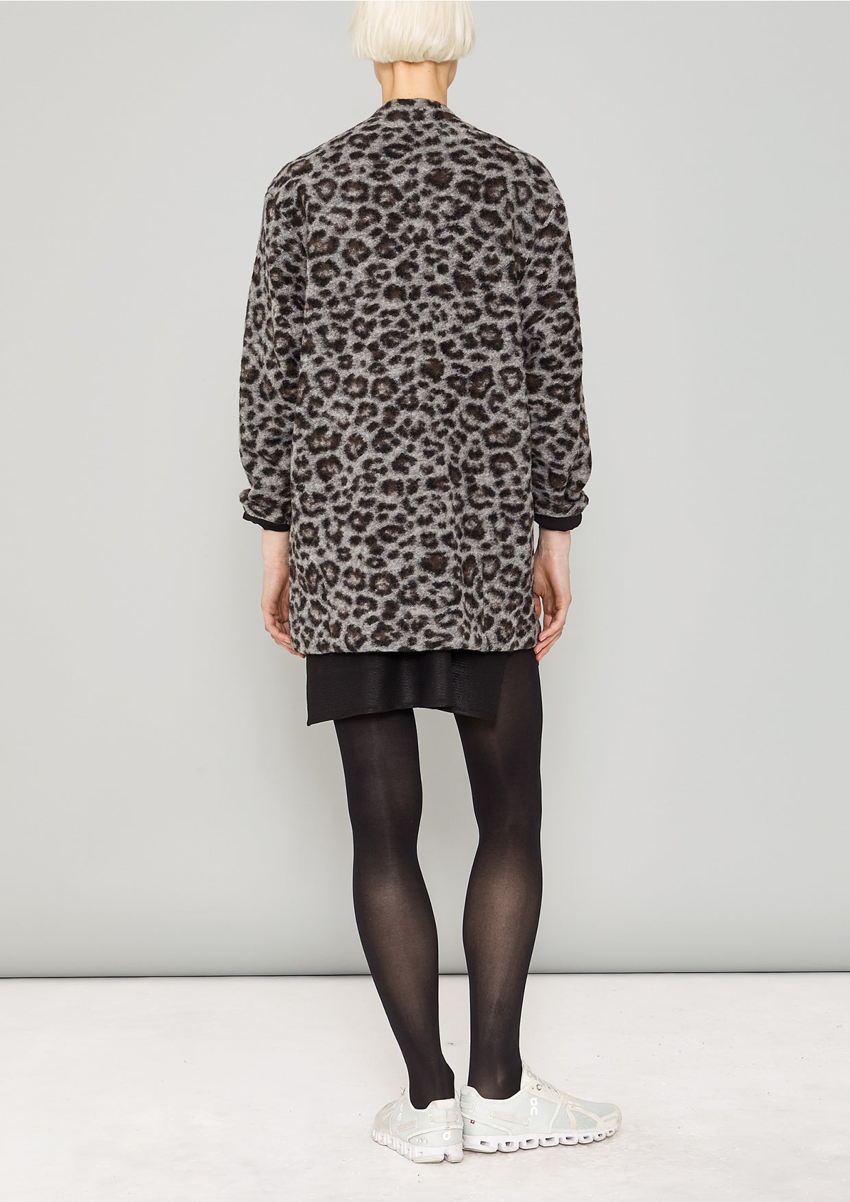 CARDIGAN - WOOL animal print - BERENIK