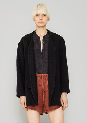 CARDIGAN - WOOL BLEND black - BERENIK