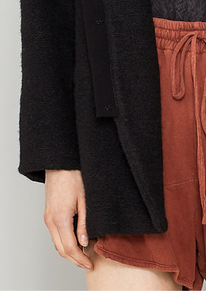 CARDIGAN - WOOL BLEND black - BERENIK