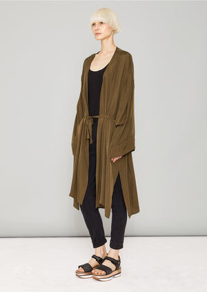 KIMONO - SILKY CUPRO khaki - BERENIK