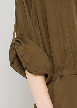 KIMONO - SILKY CUPRO khaki - BERENIK