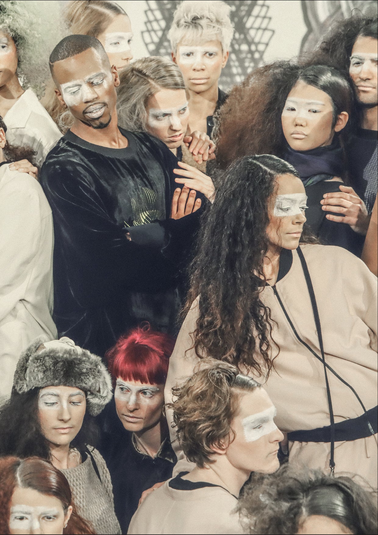 BOMBER JACKET - TWILL BIAS nude - BERENIK