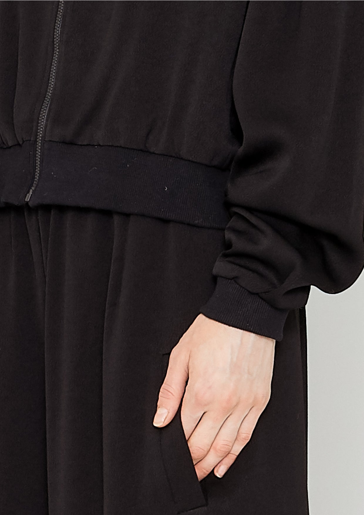 BOMBER JACKET - HEAVY DRAPING black - BERENIK