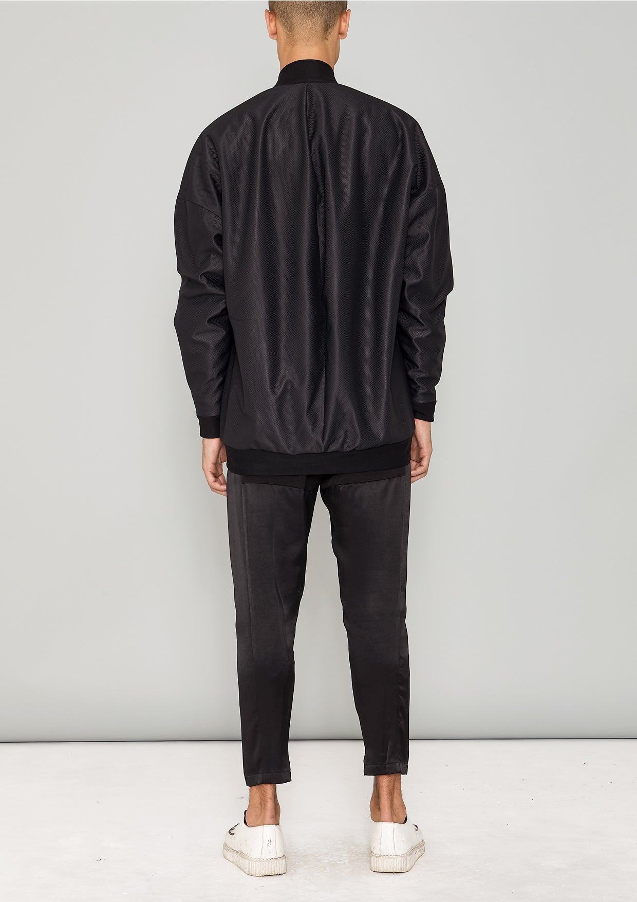 PILOT JACKET - WEATER CLOTH black / FUR LINING black - BERENIK