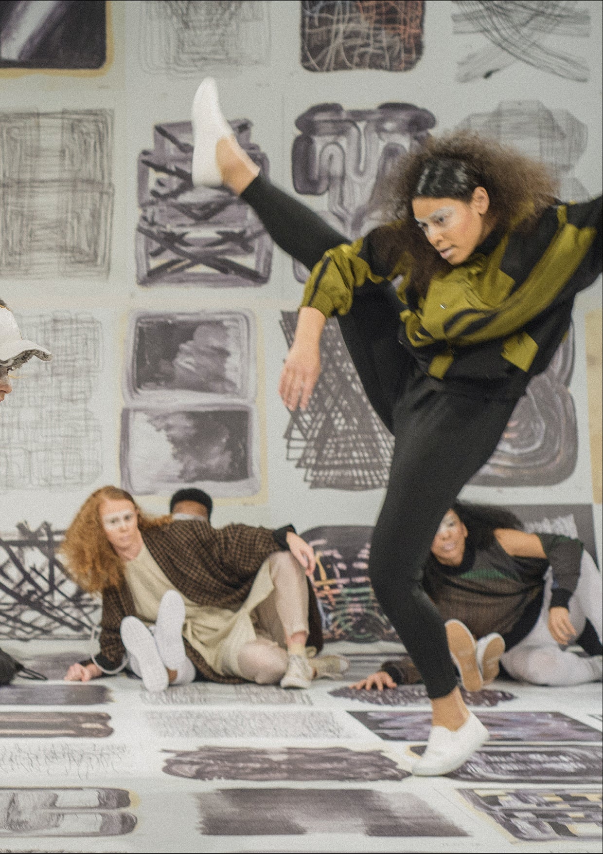 SKI JACKET - LIGHT WEIGHT WATER REPELLENT patchwork black/gold - BERENIK