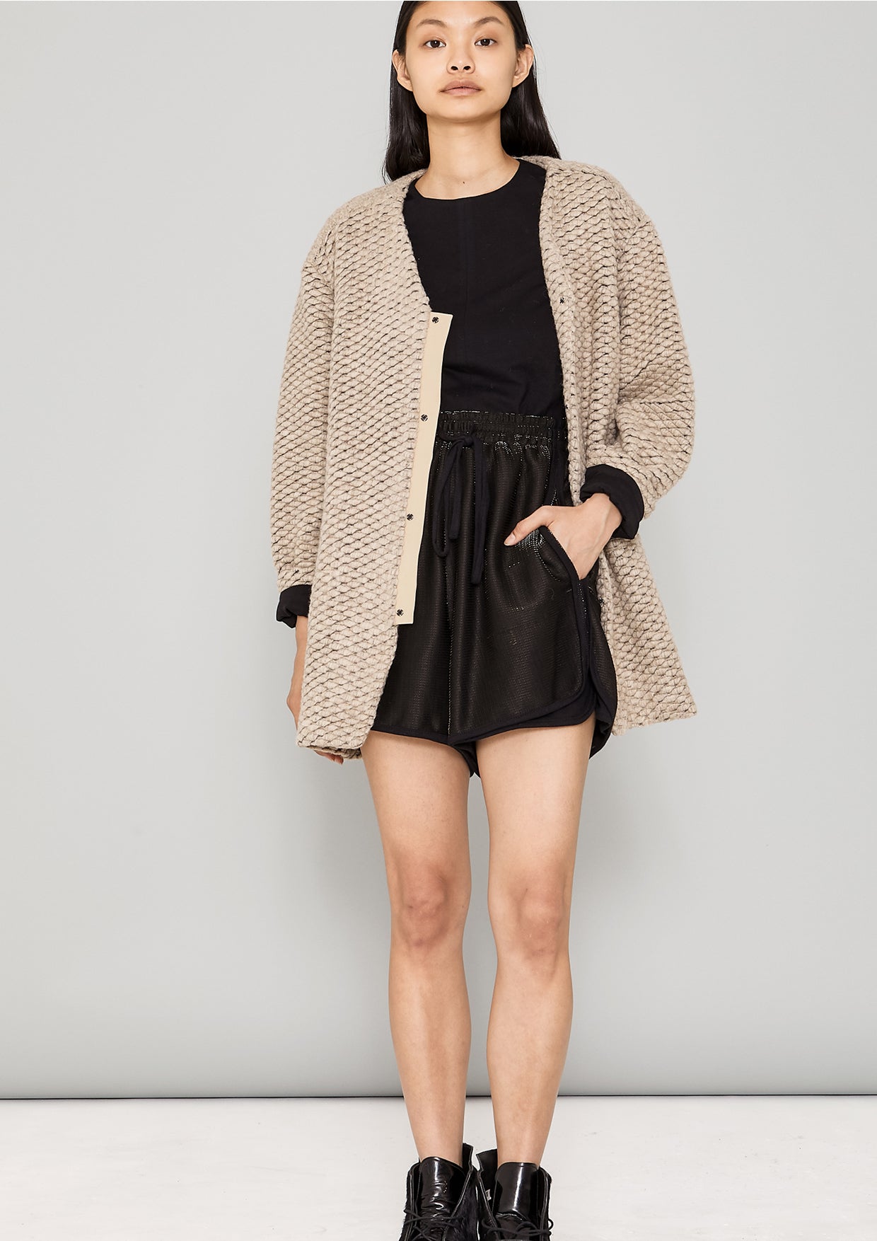 SHIRT SHORT SLEEVES - COTTON JERSEY black - BERENIK