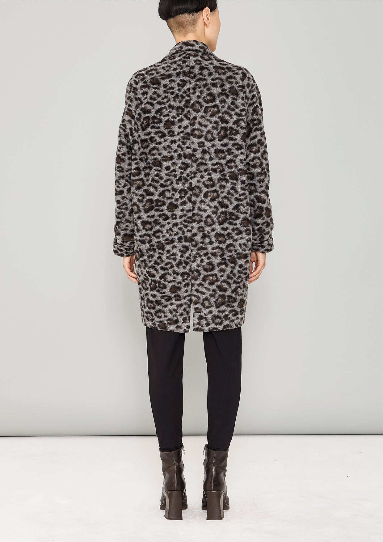 COAT - WOOL COATING animal print - BERENIK