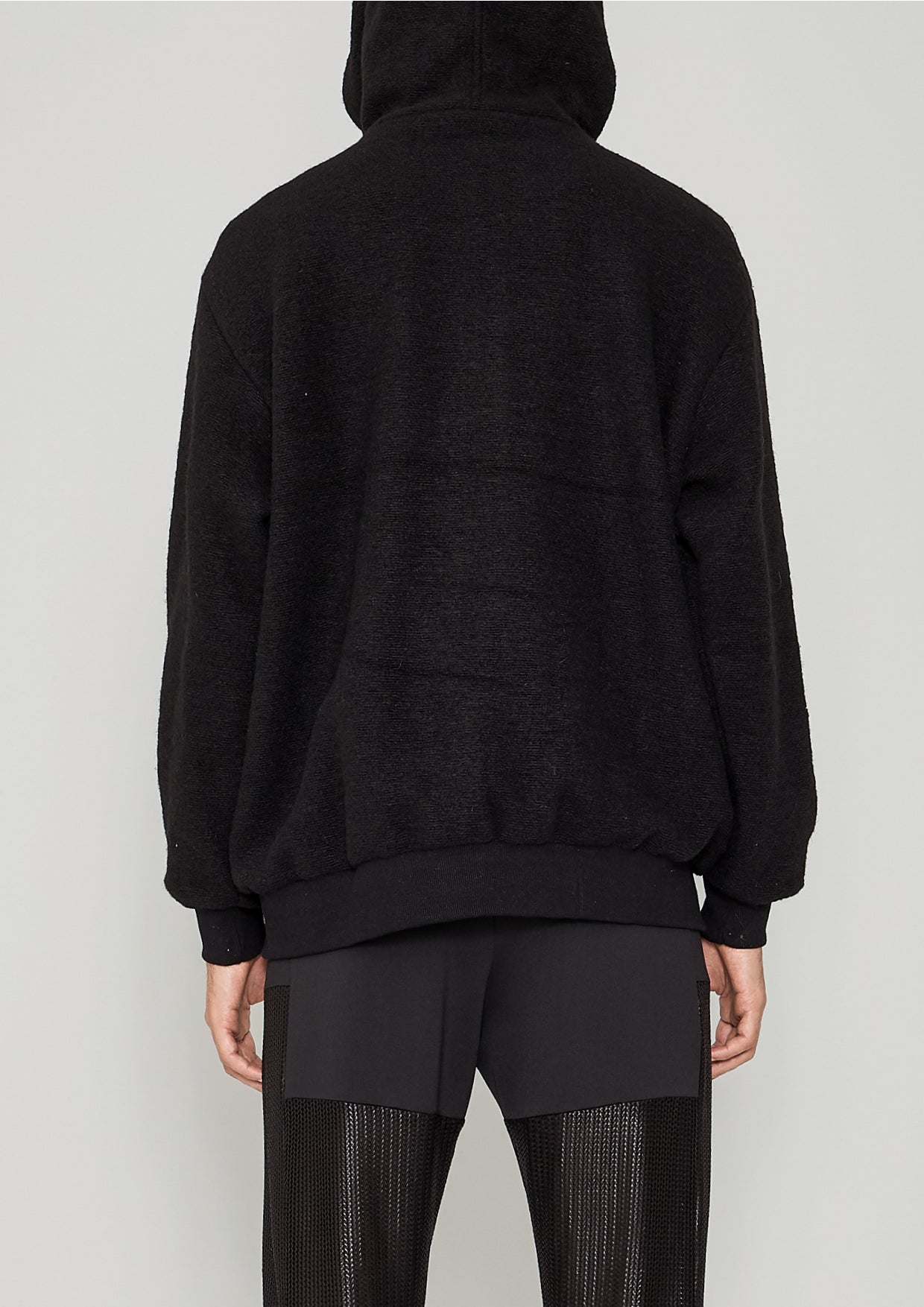 HOODIE - WOOL BLEND black - BERENIK