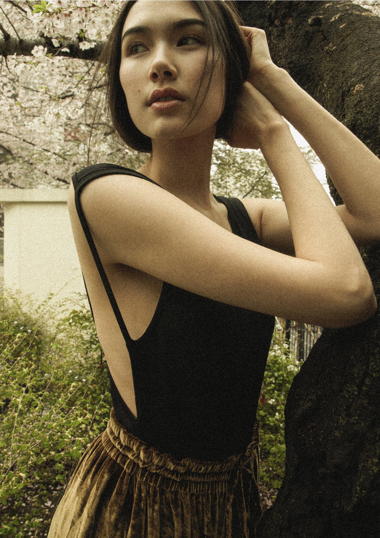 BODYSUIT SLEEVELESS - HIGH DENSIT KNIT black - BERENIK