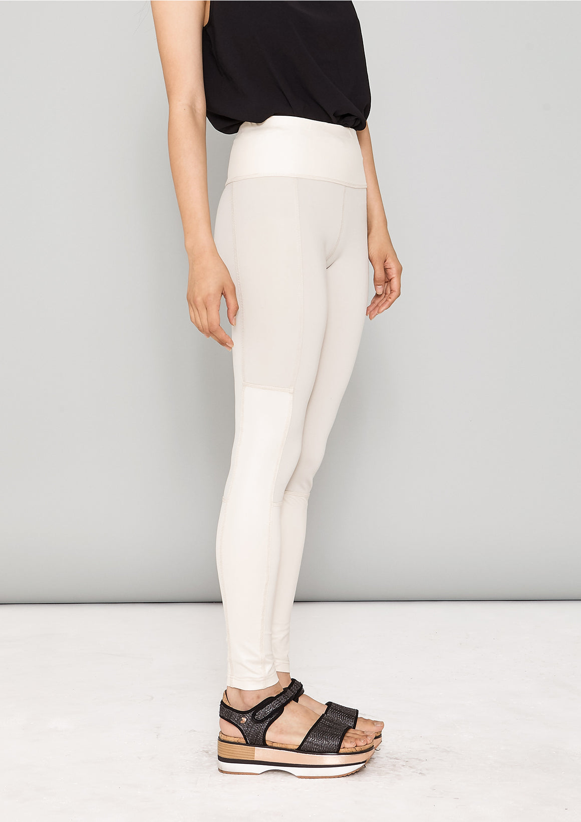 LEGGINS - white mat/shiny - BERENIK