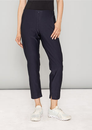 TROUSERS STRETCH - JACQUARD STRETCH dark blue - BERENIK