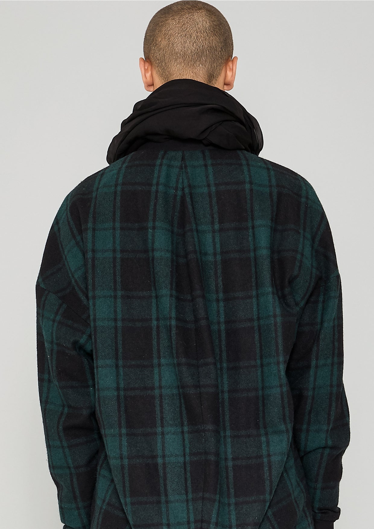 SCARF - SILK MOUSSELINE black - BERENIK